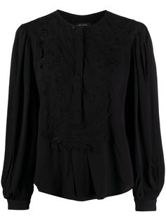Isabel Marant блузка с кружевной отделкой