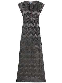 M Missoni платье с эффектом металлик и узором