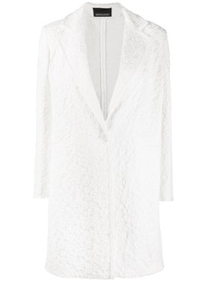 Ermanno Scervino фактурное однобортное пальто