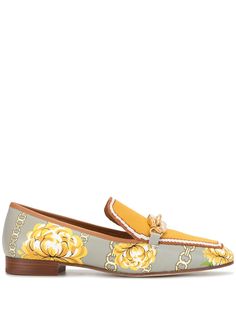 Tory Burch лоферы Jessa с цветочным узором