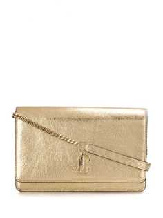 Jimmy Choo клатч Varenne с эффектом металлик