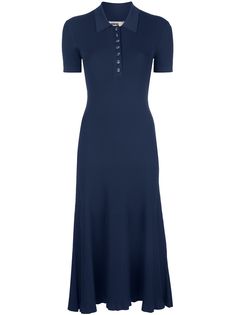 Jason Wu платье миди тонкой вязки с воротником