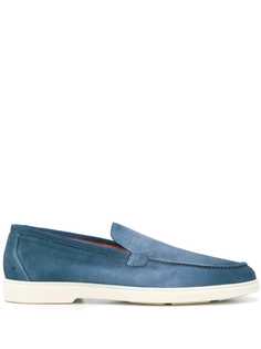 Santoni лоферы на плоской подошве
