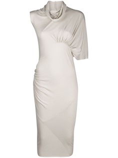 Rick Owens Lilies платье с драпировкой и рукавами асимметричного кроя