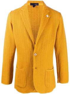 Lardini chevron knit blazer