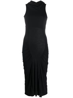Rick Owens Lilies платье с открытой спиной и драпировкой