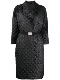 Ermanno Scervino стеганое пальто средней длины с поясом