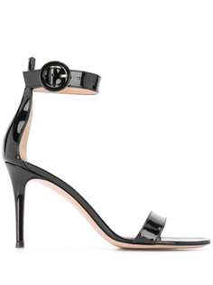 Gianvito Rossi босоножки с круглой пряжкой