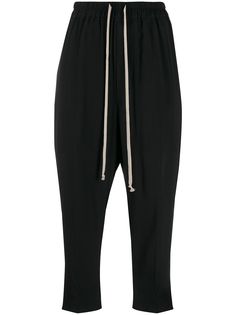 Rick Owens брюки с низким шаговым швом