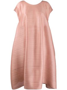 Pleats Please Issey Miyake плиссированное платье со сборками на спине