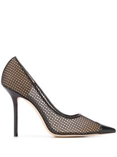 Jimmy Choo сетчатые туфли-лодочки Love 100