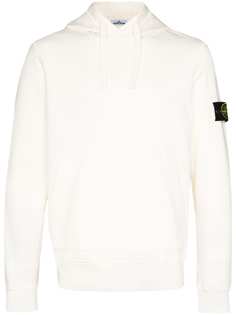 Stone Island logo patch hoodie