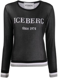 Iceberg топ с длинными рукавами и логотипом