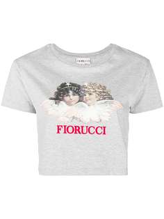 Fiorucci logo print cropped T-shirt