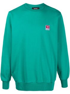 Diesel 90s logo patch sweatshirt