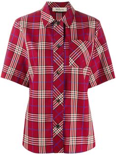 Mulberry Valeria tartan check shirt