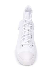 converse chuck taylor lift ripple hi white borg sneakers