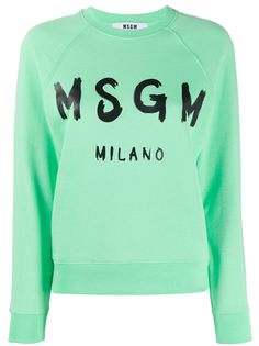 MSGM logo print sweatshirt