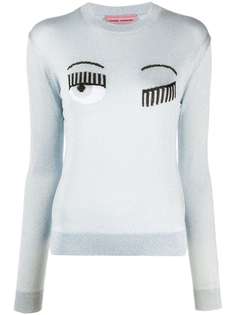 Chiara Ferragni embroidered Flirting jumper