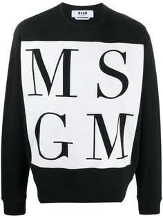 MSGM logo print sweatshirt