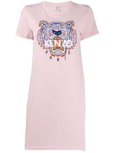 Kenzo платье-футболка с вышивкой Tiger