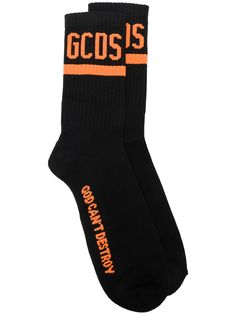 Gcds носки в рубчик с логотипом
