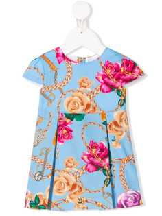 Young Versace платье с цветочным принтом
