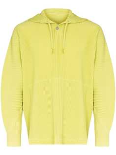 Homme Plissé Issey Miyake pleated drawstring hoodie