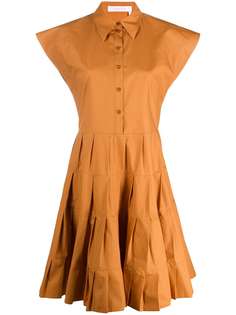 See by Chloé плиссированное платье-рубашка
