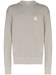 Maison Kitsuné embroidered fox motif sweatshirt