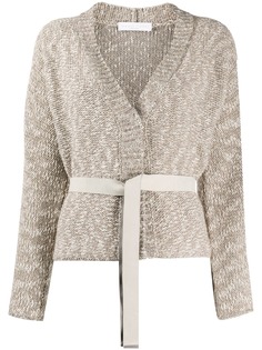 Fabiana Filippi кардиган с завязками и V-образным вырезом