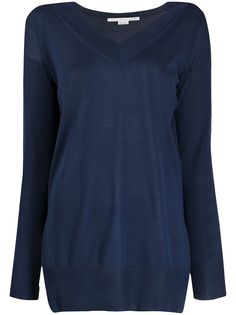 Stella McCartney трикотажный топ с боковыми разрезами