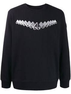 Moose Knuckles long sleeve logo print sweatshirt