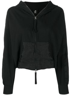 Thom Krom panelled zip-up hoodie