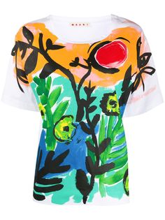 Marni paint printed T-shirt
