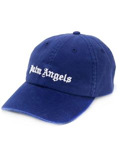 Palm Angels джинсовая кепка с вышитым логотипом