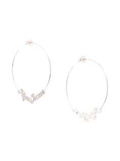 Marc Jacobs серьги-кольца с логотипом