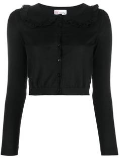 RedValentino укороченный кардиган с оборками