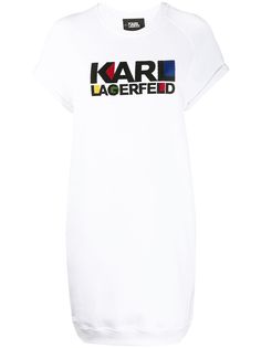 Karl Lagerfeld платье-толстовка Bauhaus с логотипом