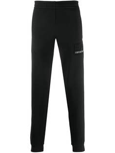 Ea7 Emporio Armani logo patch elasticated waist track pants