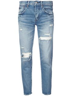 Moussy Vintage джинсы бойфренды с эффектом потертости
