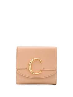 Chloé кошелек с откидным верхом и логотипом C