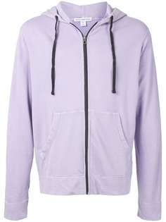 James Perse plain zipped hoodie