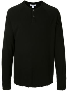 James Perse dry touch long-sleeved henley