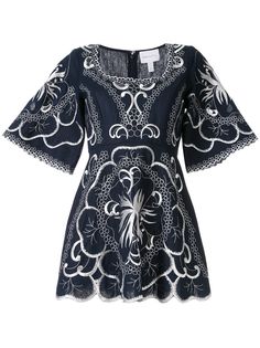 Alice McCall платье мини Dissolving Hearts с вышивкой