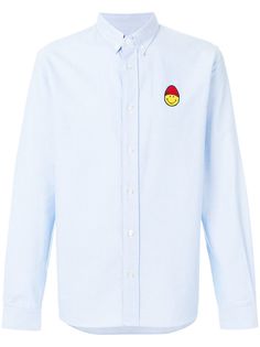 Ami Paris рубашка на пуговицах с нашивкой