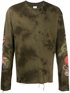 Alchemist ripped tie-dye sweatshirt