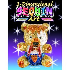 Объемная фигурка с блестками Sequin Art «Мишка»