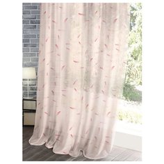 Тюль Волшебная ночь Лофт Flamingo 720435 на ленте 270 см розовый