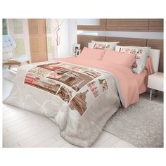 Постельное белье 1.5-спальное Волшебная ночь Lafler 702167 ранфорс бежевый/розовый